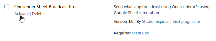 osbp-activate plugin